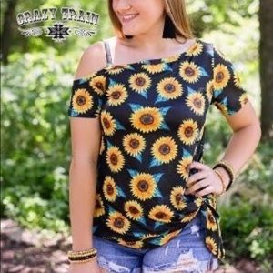 Crazy Train sunflower top.